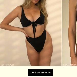 * WORN ONCE * Size M - Kenzie Top - Black - Able to Wear 12 Ways!